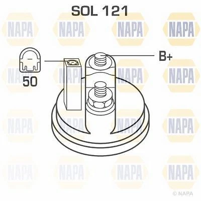 ENGINE STARTER MOTOR NAPA OE QUALITY REPLACEMENT NSM1436 - Image 4 of 4