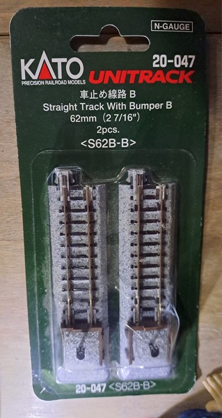 KATO UNITRACK 20-047 PRECISION RAILROAD MODELS B Straight Track With...NUEVO