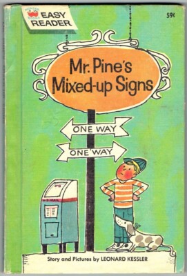 Vintage Wonder Books Easy Reader MR. PINE S MIXED-UP SIGNS by Leonard Kessler
