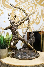 Ebros Gift Greek Goddess Artemis Figurine Roman Diana The Huntress Statue 11.5"H