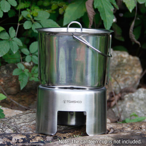 Canteen Cup Stand Edelstahl Holzofen für Camping Wandern R6R8 - Bild 3 von 8
