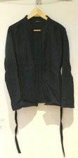 Old jacket by Delmod virgin wool tone-on-tone diamond pattern costume dark blue size 44