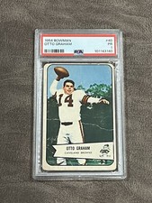 1954 Bowman Otto Graham #40 PSA 1 HOF Cleveland Browns Legend!