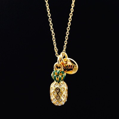 Juicy Couture Crystal Pineapple Fruit Necklace / No Packing