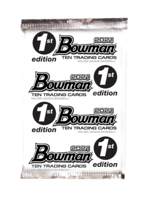 2021 Topps Bowman Baseball First 1st Edition Factory Sealed Pack Fast Shipping