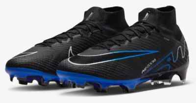 NEW Zoom Superfly 9 Elite FG  Men's Size 8.5 Black/Chrome-Hyper Royal DJ4977-040