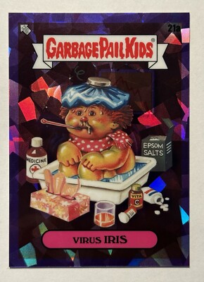 Garbage Pail Kids Sapphire Purple Virus Iris 21a 10/10 Series 1 2020 Only 10  