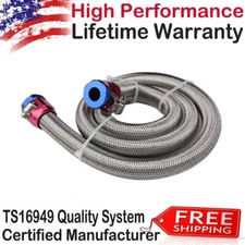 1526 universal Braided Stainless Steel Hoses Fuel Lines Kit 3/8 inch for cars US