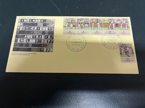 (968) 23-5-2025 - Australia FDC cover - 1977 - Centenary of Test Cricket