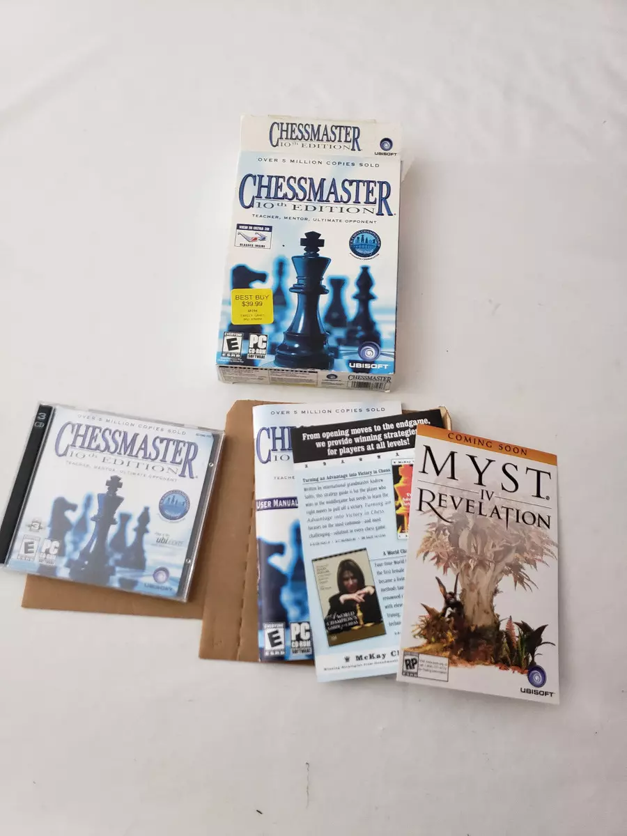 Chessmaster 10th Edition Computer Chess Game PC Complete w/ Manual Josh  Waitzkin