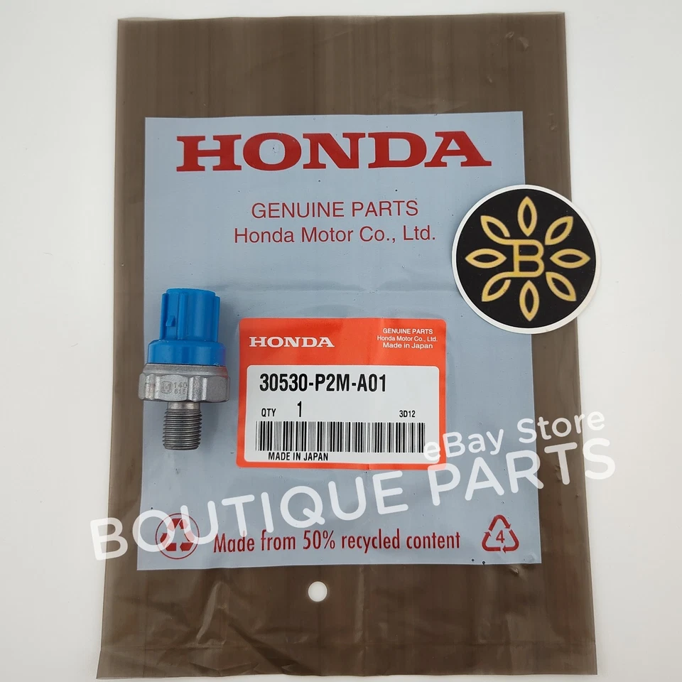 Sensor de golpeo genuino OEM 30530-P2M-A01 para Honda Civic Del Sol Acura RL Detonate Foto 3 de 4