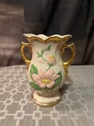 Vintage Hull Pottery Magnolia Vase USA H-5-6½ Double Handle Floral Art Pottery