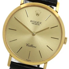 ROLEX Cellini 4112 cal.1601 gold Dial Hand Winding Men's Watch_908317
