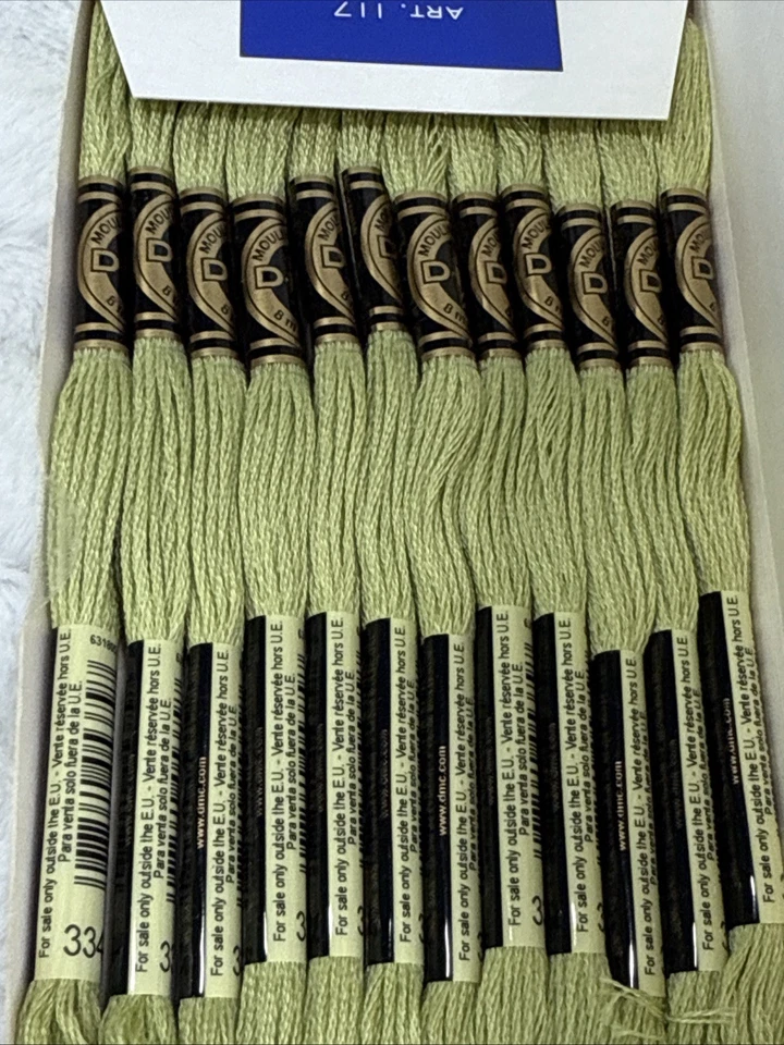 DMC Mouline Special 25 #3348 Box Of 12 Embroidery Thread Cross Stitch - Image 2 of 4