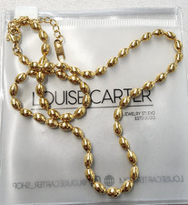 Louise Carter 14K Gold Plated Malaga Bead Necklace 16"+2"