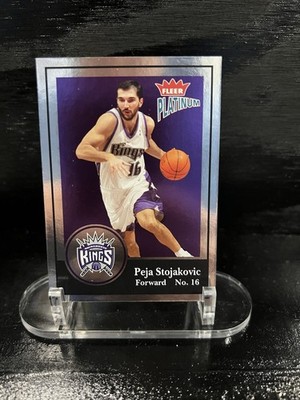 2003-04 Fleer Platinum - Peja Stojakovic #94 Platinum Finish /100
