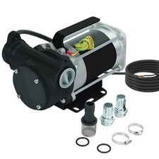 BLACKHORSE-RACING 12V DC Gasoline Fuel Transfer Pump, 15 GPM / 57 LPM Self-Pr...