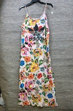 Adidas Originals X Farm Rio Floral Tank Maxi Dress Womens Size S Multicolor 