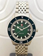 New RADO Captain Cook Automatic Stainless Steel Green Dial Men's Watch