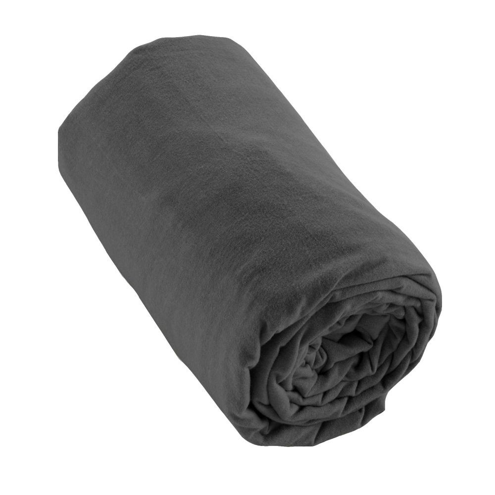 Drap housse 140x190 flanelle coton Candice Orage pour des nuits cocooning