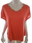 BASLER Damen Bluse Gr. 42 Pastell Viskose 100% Kurzer Ärmel V-Ausschnitt