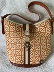 Spartina 449 Prestwick Orange And Cream Purse Handbag NWOT