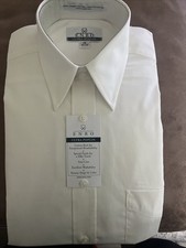 MENS ENRO DRESS SHIRT  ECRU....15 neck  32/33