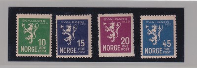 1925 Norway: annexation of Spitsbergen ''SVALBARD'' (No. 108/11) Spl. (167/s707)