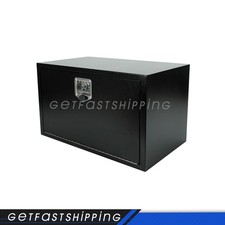 30 In. X 18 In. X 18 In. Black Iron Underbody Truck Storage Tool Box Wlock