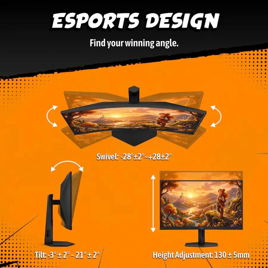 AOC C27G4HX 27" VA Panel Curved Gaming Monitor LED FHD 1920x1080 200Hz Freesync - product detail image 7