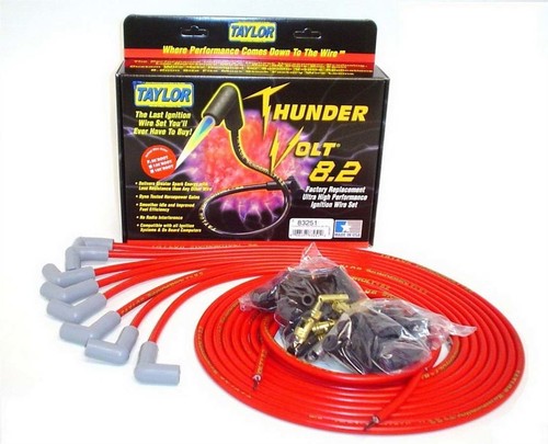 Taylor/Vertex 83251, Kit Univ Thundervolt Plug Wire Ste 90 Deg Red Performance - Picture 2 of 9