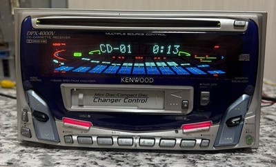 KENWOOD DPX-4000V CD カセットレシーバー 本体 JVC Kenwood DPX-4000V Car Stereo Receiver Unit Used Tested Working