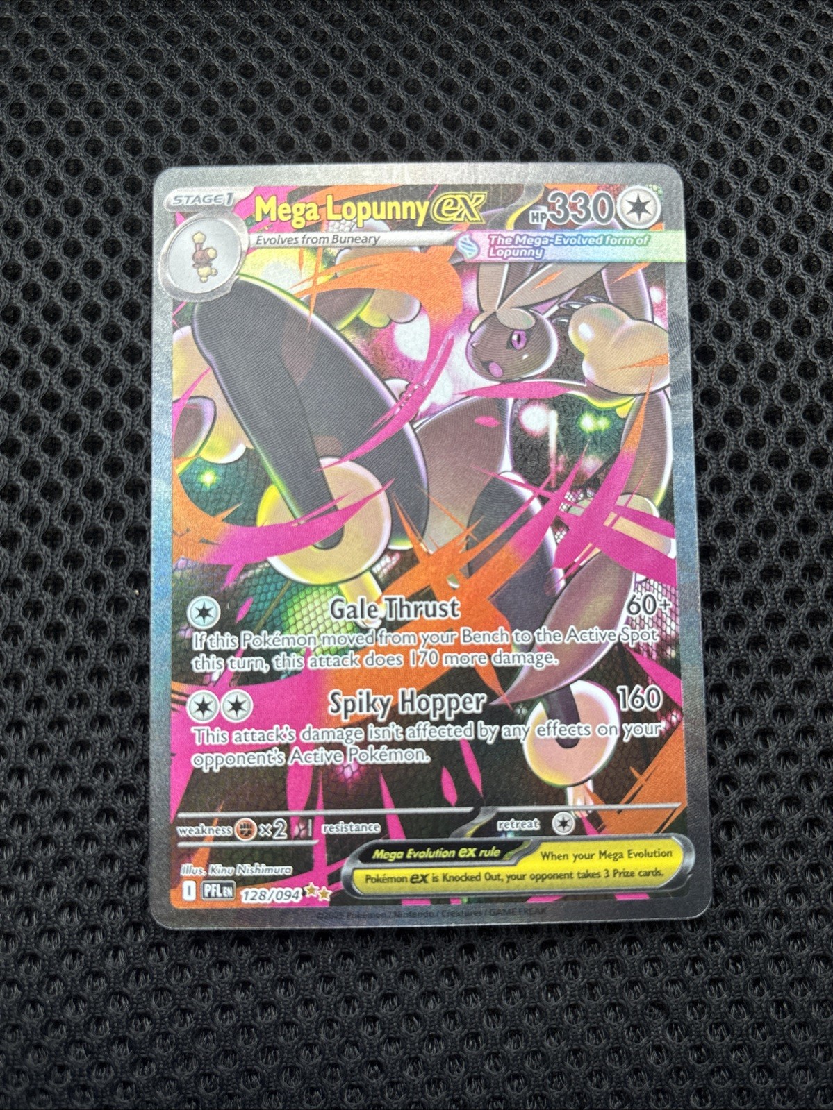 Mega Lopunny EX 128/094 Me02: Phantasmal Flames Holo Near Mint