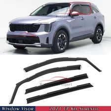 For 2021-2025 Kia Sorento In-Channel Rain Guards Window Visors Vent Shade
