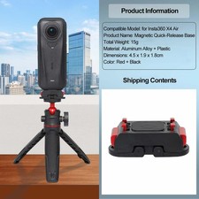 Camera Magnetic Quick Release Adapter Mount for insta360 x4 air Camera Stand