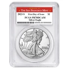 2023-S Proof $1 American Silver Eagle PCGS PR70DCAM FDOI San Francisco Label