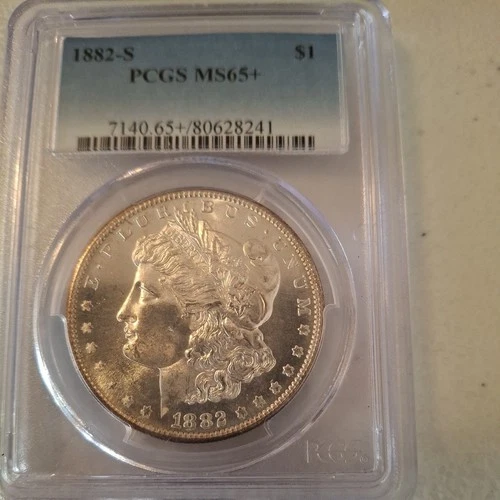 1882-S San Francisco Morgan Silver Dollar MS 65 +