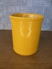 Fiesta Ware HLC Sunflower Yellow 6 1/2" Utensil Crock~Excellent