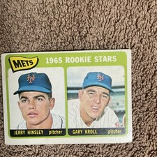 1965 Topps Mets Rookie Stars Jerry Hinsley Gary Kroll #449 MLB Baseball