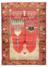 3'1" x 4'3" Traditional Vintage Hand Knotted Oriental Carpet Wool Area Rug