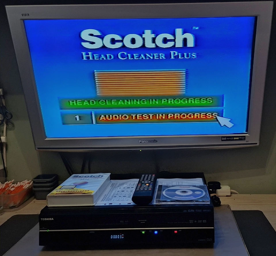 Toshiba Copy VHS to DVD HDMI VHS DVD Recorder & 250GB HDD Remote & Guide RDXV59 - Image 4 of 4