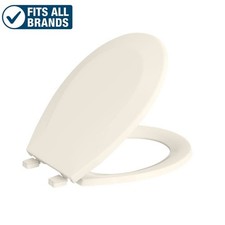 PROFLO PFTSE1000 Biscuit Round Closed-Front Toilet Seat  Lid