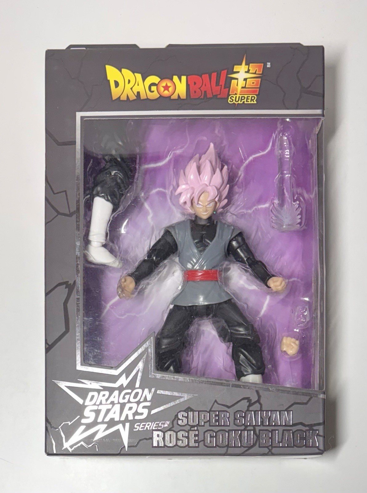 Figura Bandai con articulaciones Dragon Ball Star FIgure Goku Black Rose 17 cm como nueva