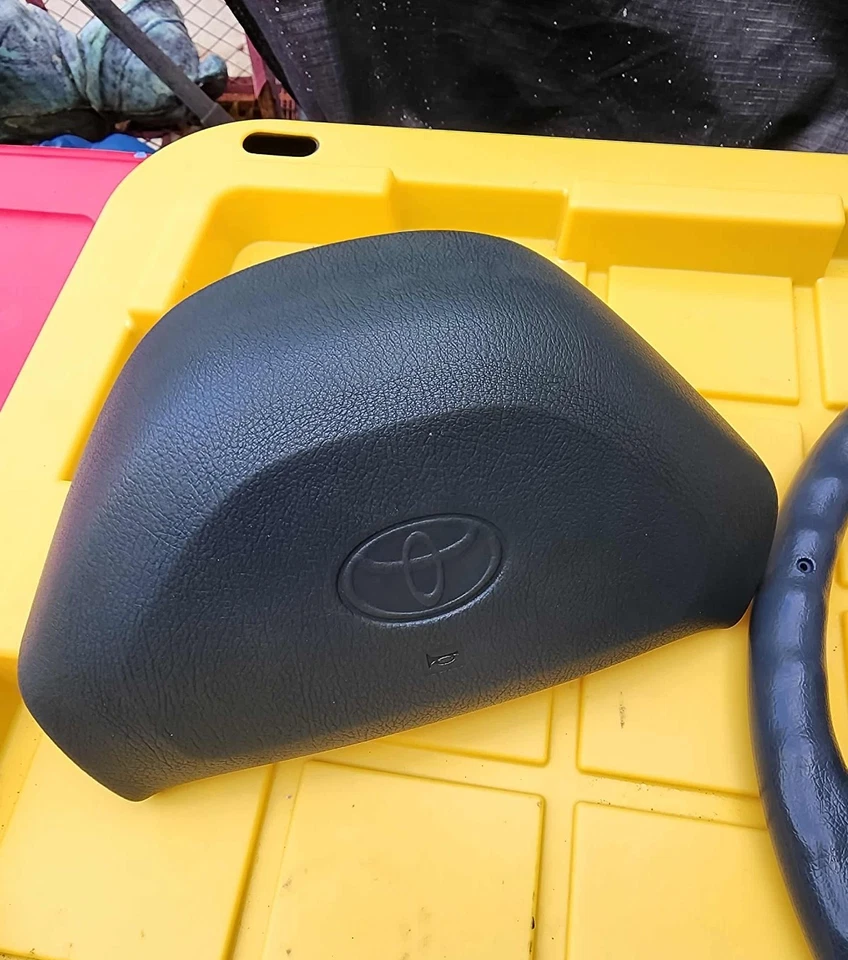 Toyota 1989-1995 camioneta pickup OEM volante/cubierta bocina dos radios azul Foto 4 de 4