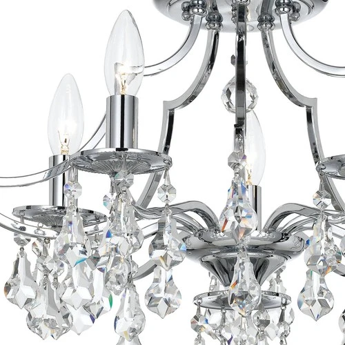 Crystorama Cedar 18 1/2"W Polished Chrome Ceiling Light - Picture 5 of 6