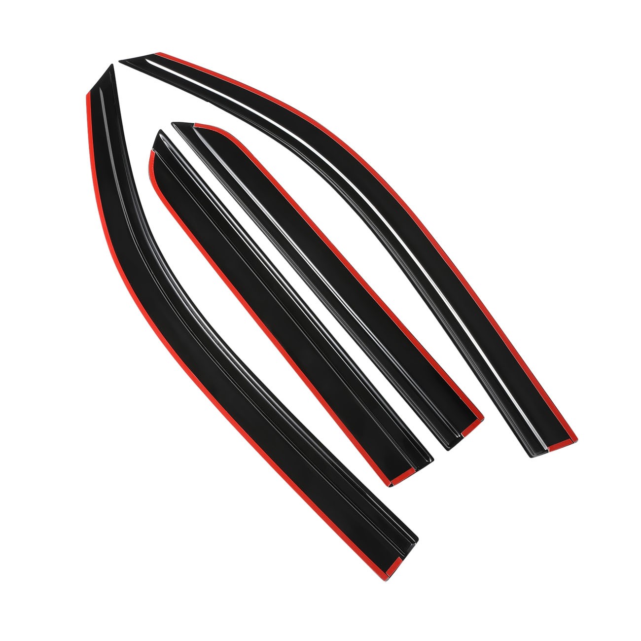 For Toyota 4runner 2025- Black Acrylic Window Visors Deflectors Rain Sun Guards