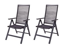 LIVARNO home Alu-Hochlehner »Miami«, 2 Stück, im Rope-Design, anthrazit - B-Ware