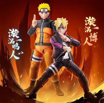 Blokees Naruto Shippuden Naruto Uzumaki & Boruto Uzumaki Anime 5'' Action Figure