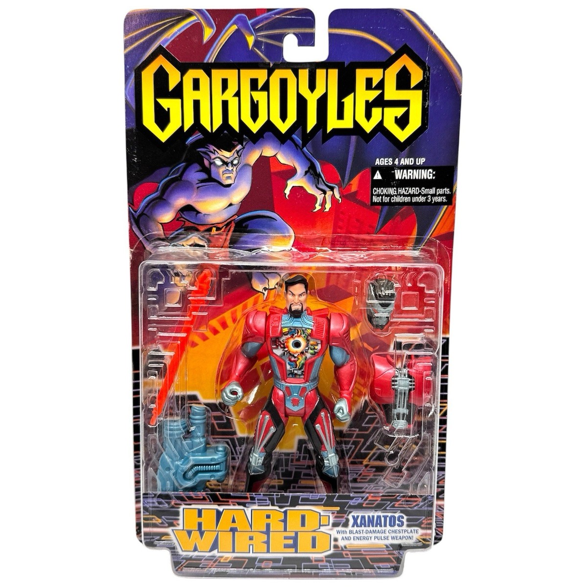 Gargoyles Hard Wired Xanatos Action Figure 1995 Kenner Vintage Box