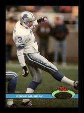 Eddie Murray #3 Detroit Lions NFL Topps Stadium Club Trading Card